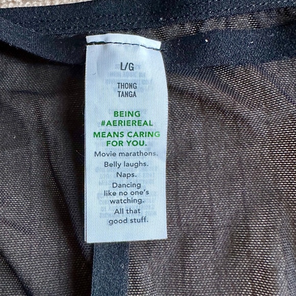 H&M BLACK STRETCH MESH MATCHING BRA AND PANTY - Picture 3 of 3